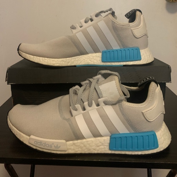 adidas gazelle silver green womens adidas NMD R1 'Boost White/Bright Cyan' – Athletic Corner